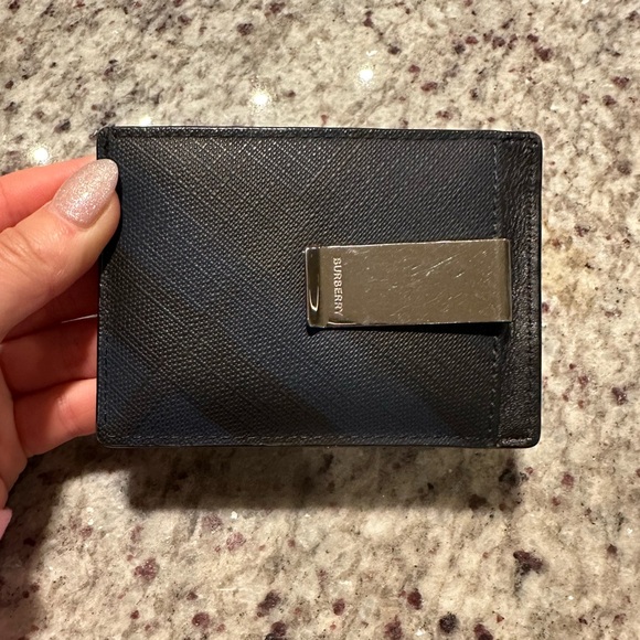 Burberry money clip card case (mens)